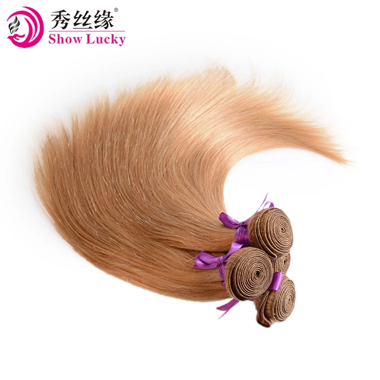 Blonde directement toucher soft lisse soyeux Tangle Free Virgin chinois de qualité supérieure des cheveux humains