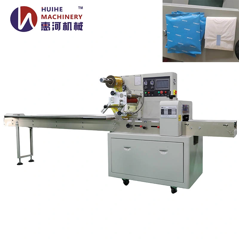 Machine d'emballage pour couches de papier humide, machine d'emballage automatique pour gants de serviette sanitaire, machines d'emballage pour tissus