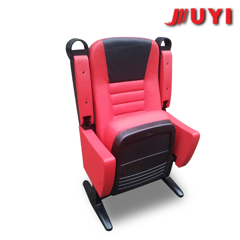 Wholesale/Supplier Factory Price Cinema Chair Leather Outer Cover High Rebound Sponge PP Armrest Wood and Leather Folding Chairs Jy-617