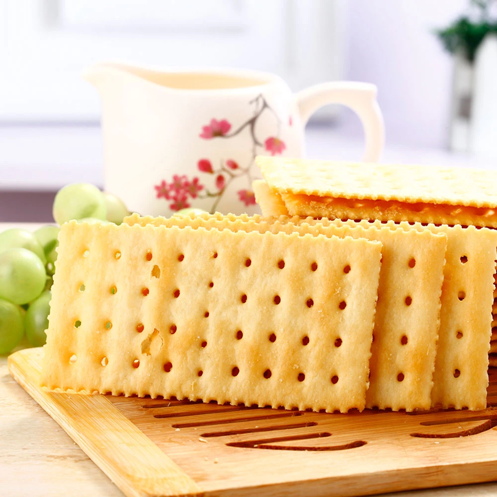 Salada de alimentos saludables galletas de soda Saltine Snack crackers en stock