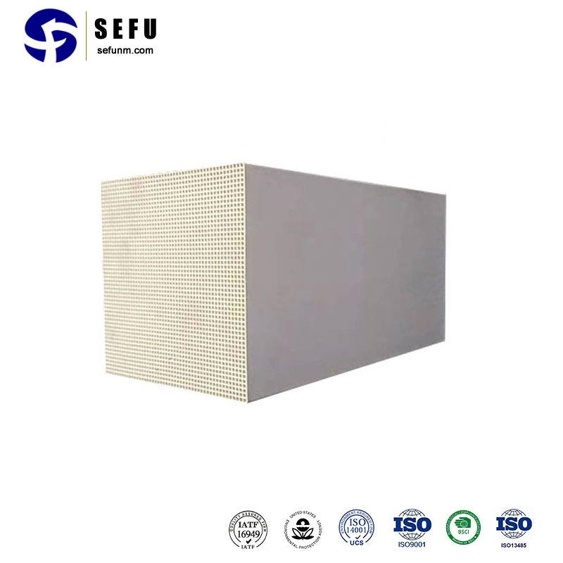 Sefu China Proveedor de cerámica de porcelana de aluminio de nido de abeja de almacenamiento de calor Alto Cerámica Industrial de almacenamiento de calor de nido de abeja panal regenerador de cerámica de sustrato