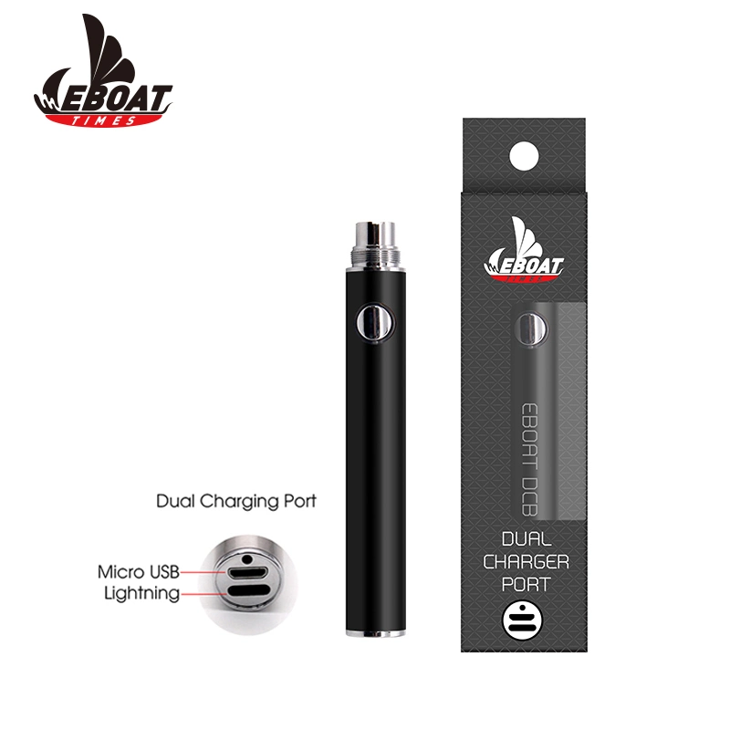 Caneta de vaporizador de voltagem variável Slim Twist com rosca 510 e carregador USB.