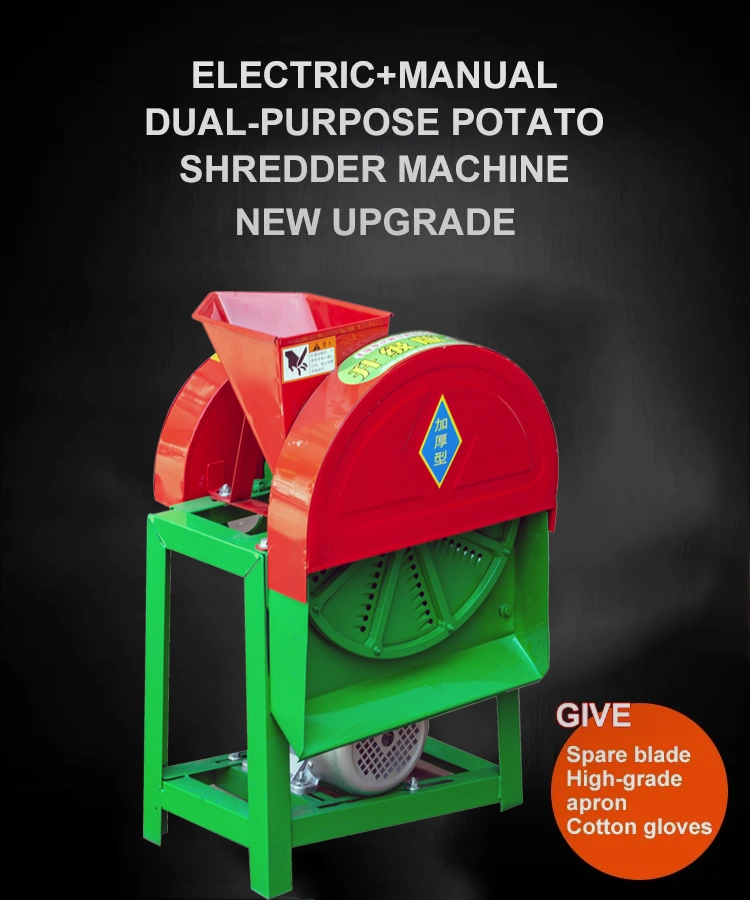 Caixa de fécula de mandioca cortador com pedal e Chipper Electric Picador de batata para consumo directo Alimentação de fábrica