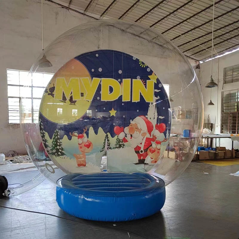 Decoración de Navidad Snow Globe Hotel Carpa inflables burbuja para la venta