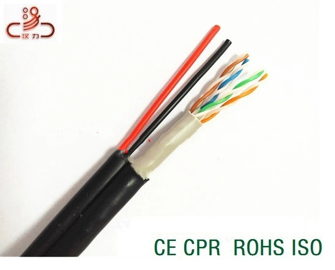 Cat5e 4pair + 2c Power Wire Communication Cable