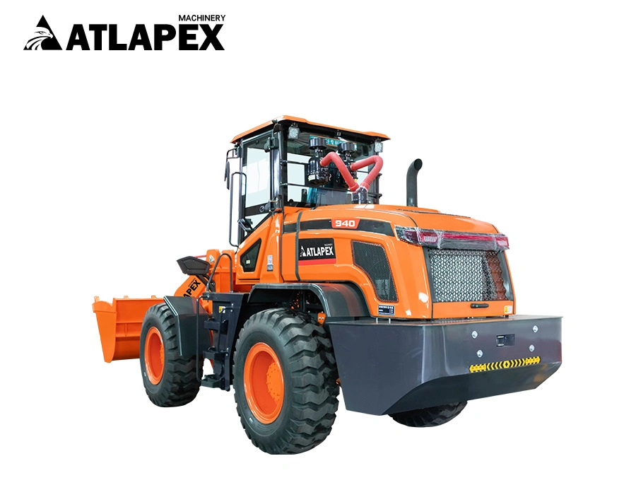 Atlapex China Fabricación Construcción Equipo de cargadora compacta pequeña Maquinaria cargadora Zl940