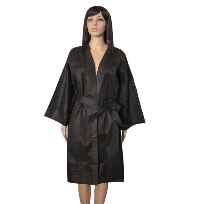 Disposable Kimono Beauty Salons Disposable Nonwoven Bathrobes