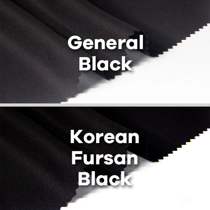 Tela de abaya de poliéster de material islámico saudí de Dubai coreano Fursan negro musulmán Nida de jacquard crepe Nada Zoom