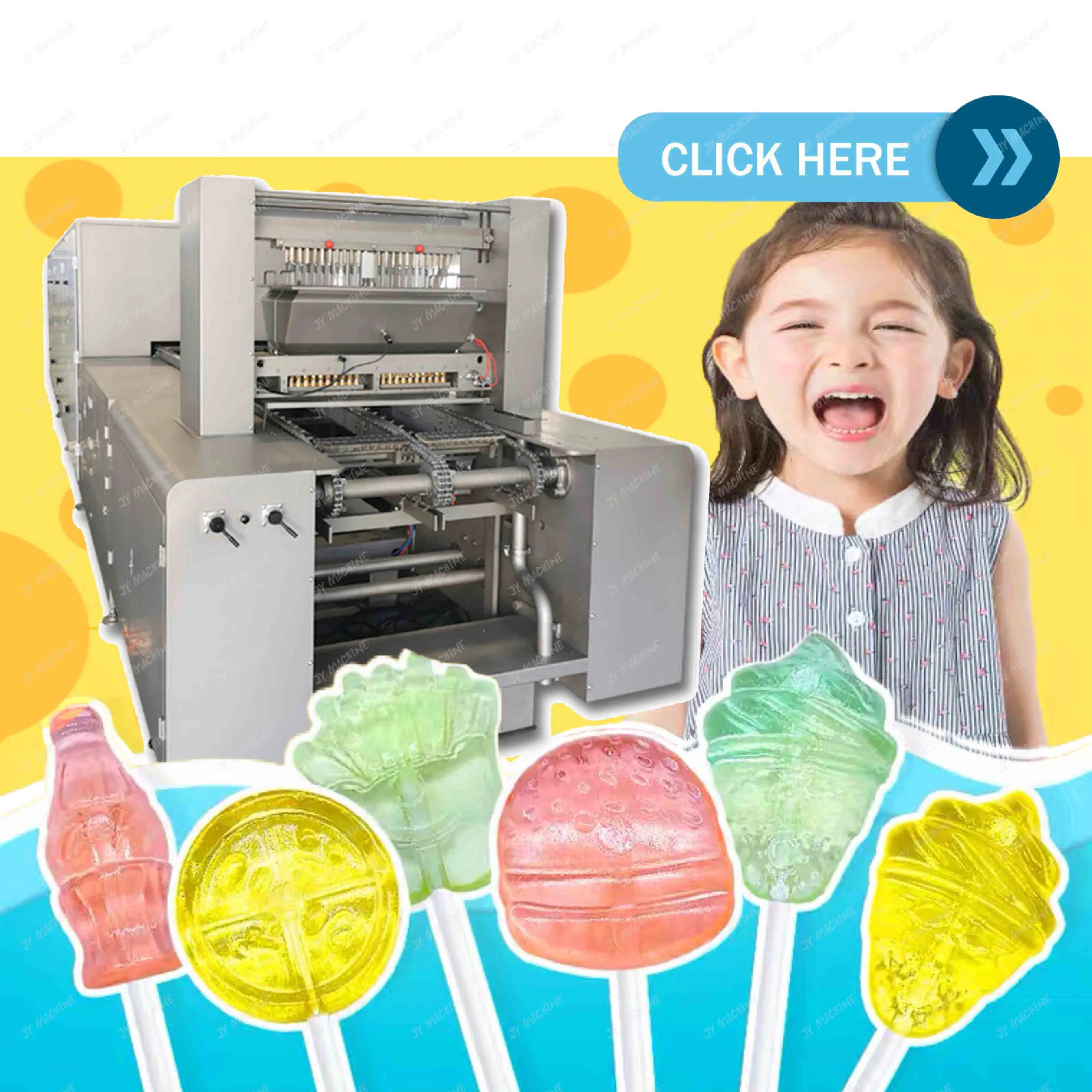 Automática Completa Pirulito Hard Candy fazendo a máquina crestamento gomoso do depósito para a linha de produção de produtos de confeitaria