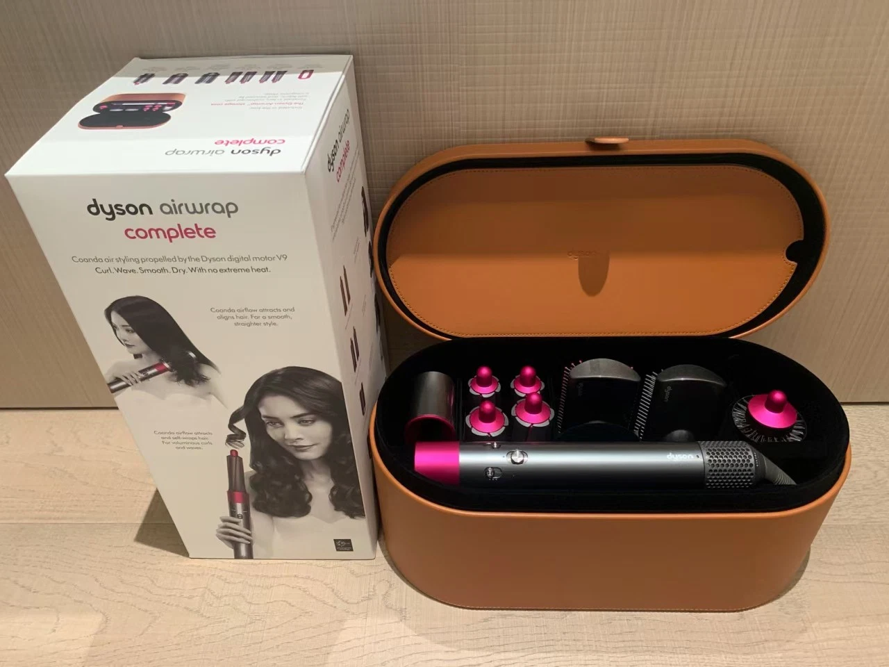 D Ysons Airwrap Air Wrap with Accessories Leather Case for D Ysons Airwrap Air Wrap Complete Styler Hair Curler