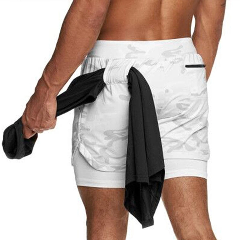 2 in 1 Shorts Mens Workout Shorts Fitness Wear Breathable Jogger Shorts Wholesale/Supplier Mens Swimming Sport Swear Shorts Gym Shorts