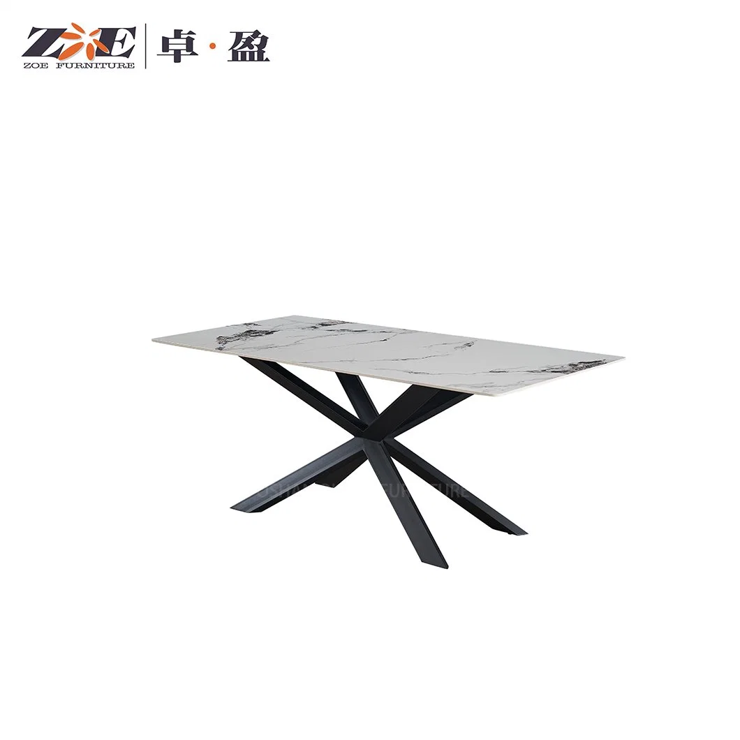 Modern Design New Dining Room Furniture Marble Top Round Dining Table