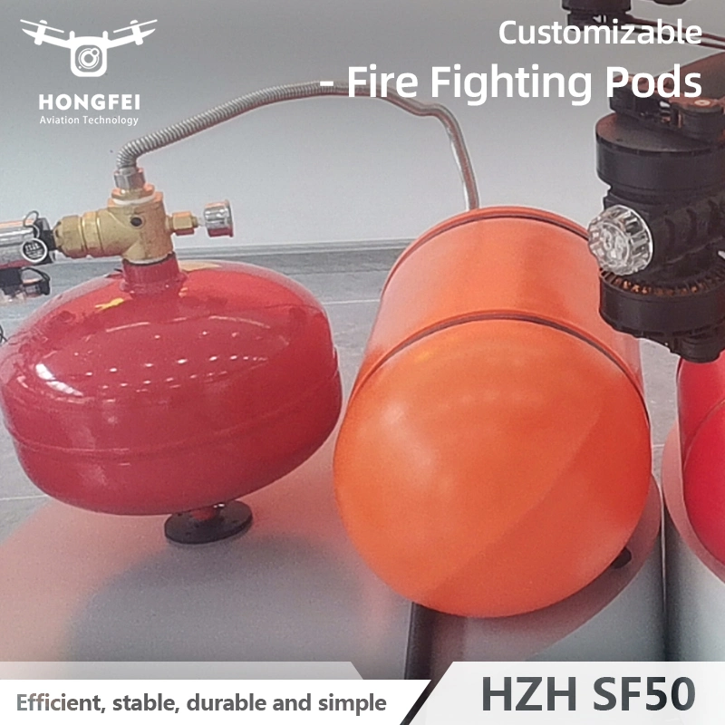 Hongfei Sf50 Customzied 60kg Payload Long Range Fire Fighter Uav Remote Control Firefighting Fire Control Drone with Fire Extinguisher