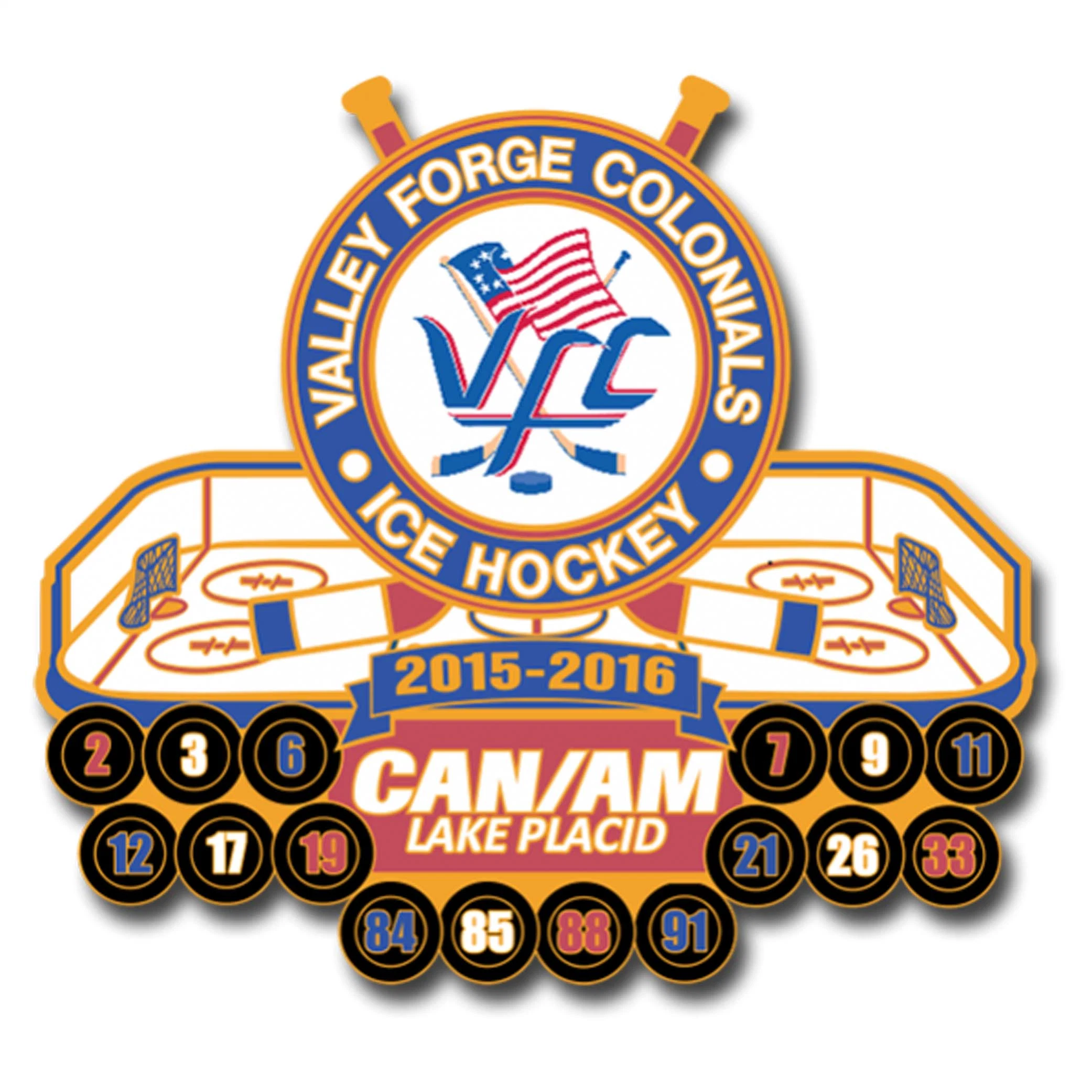 Custom Hockey Pin Badge for Sport promotion