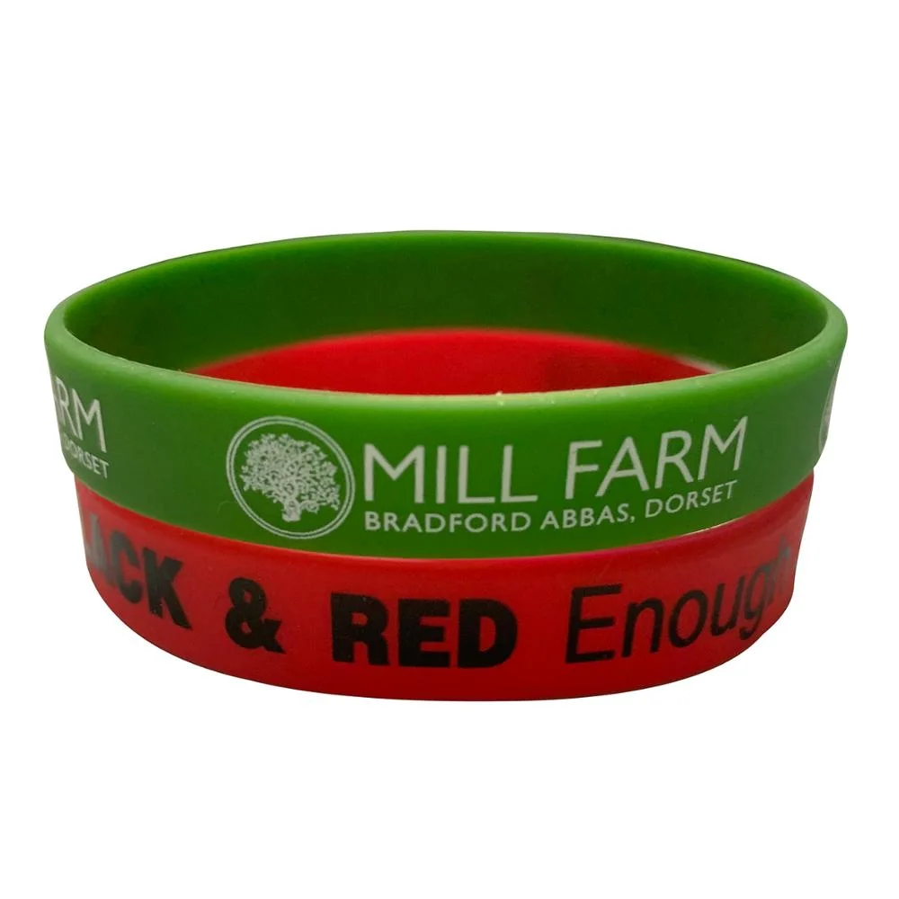 Wholesale Factory Price Printed Custom Personalised Silicone Wristbands