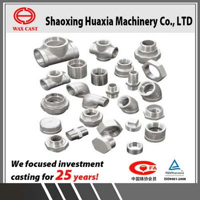 Lost Wax Casting Parts Stainless Steel Pipe Fitting Investment Casting with High Efficiency