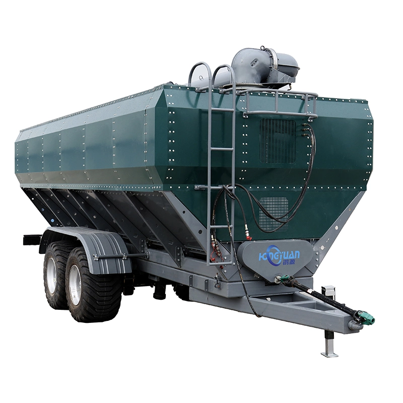 Dump Trailer Dual Axis Tractor Grain Transfer Wagon Agricultural Truck Tanker Bunker