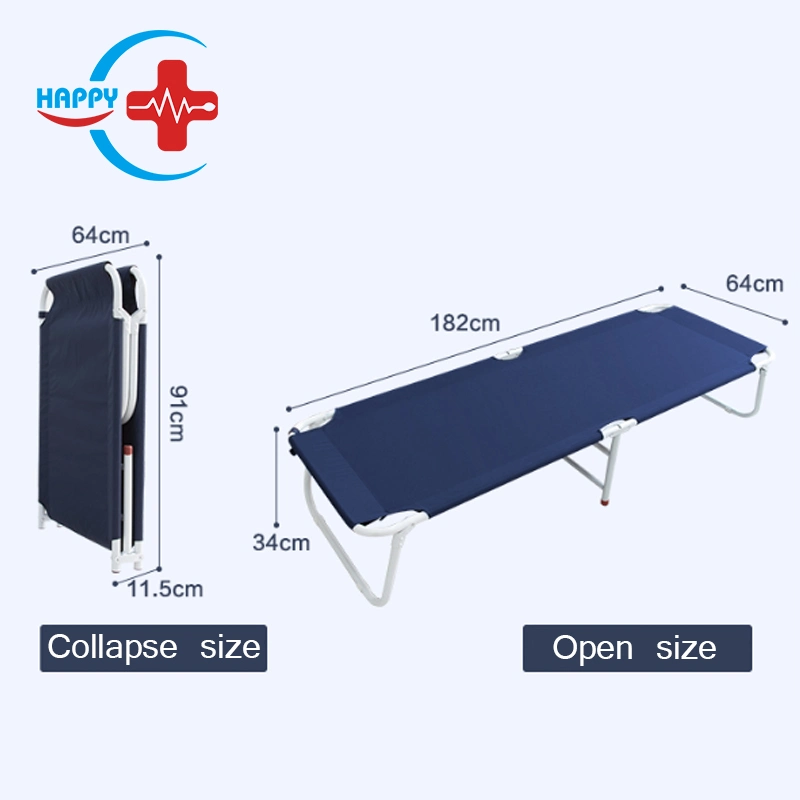 Hc-M027 Folding Canvas Emergency Simple Stretcher Multifunction Accompanying Bed