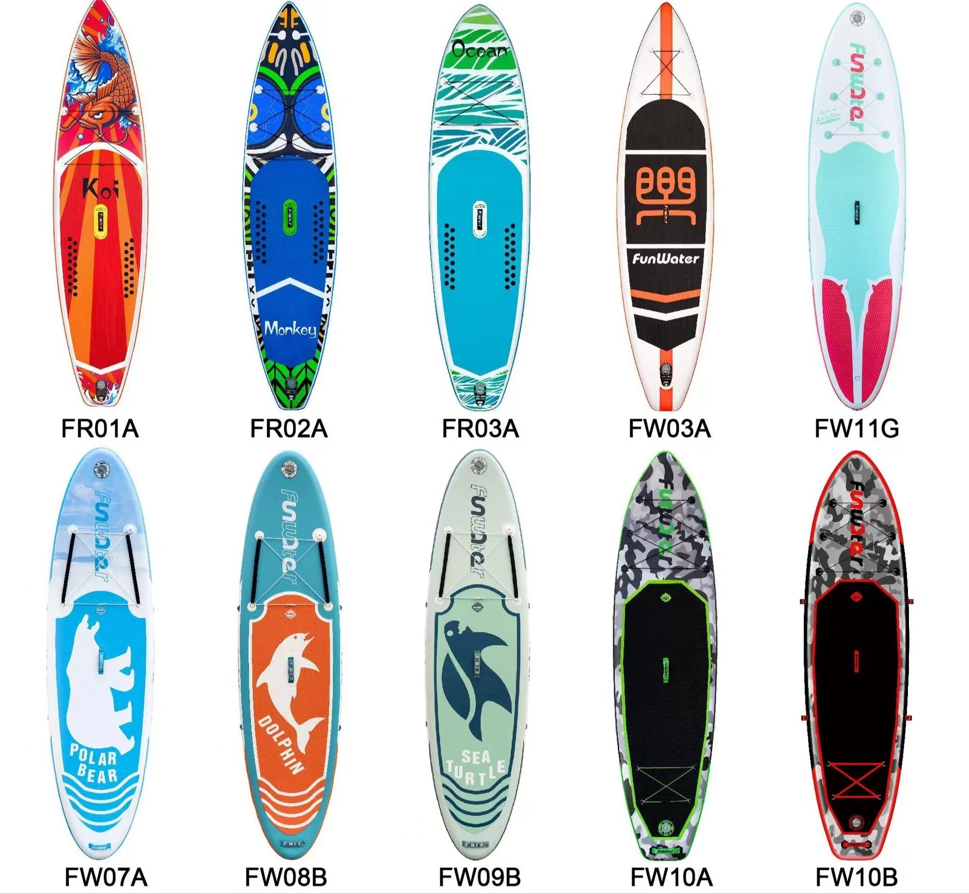 Precio de fábrica barata al por mayor de Standup paddle board inflables de Sup Surf