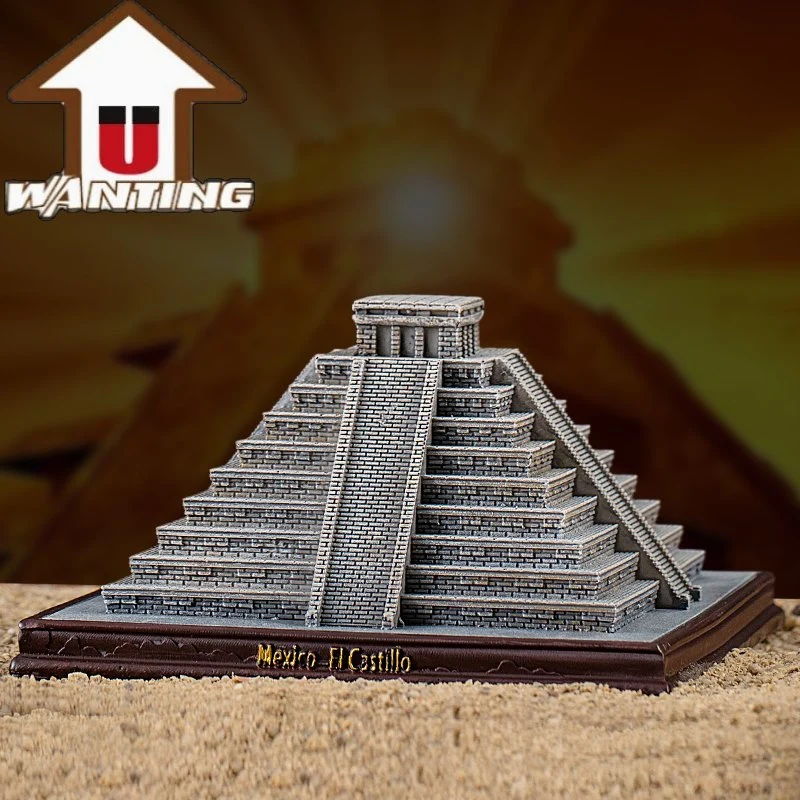 Harz Handwerk Home Dekoration Maya Pyramide Reise Wahrzeichen 3D Modell Handgefertigte Ornamente