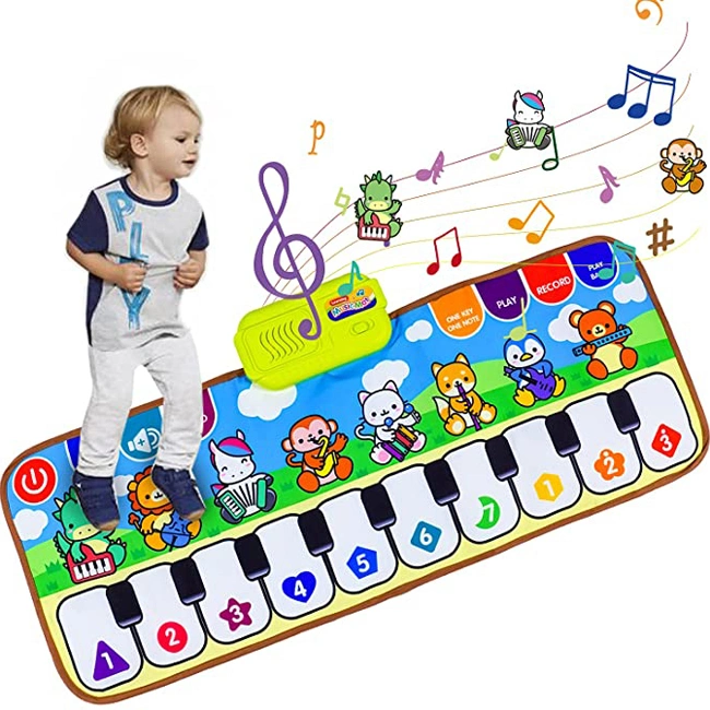 Baby Musical Piano Dancing Play Mats teclado Interior Educational Toy Alfombrilla musical multifunción para niños pequeños