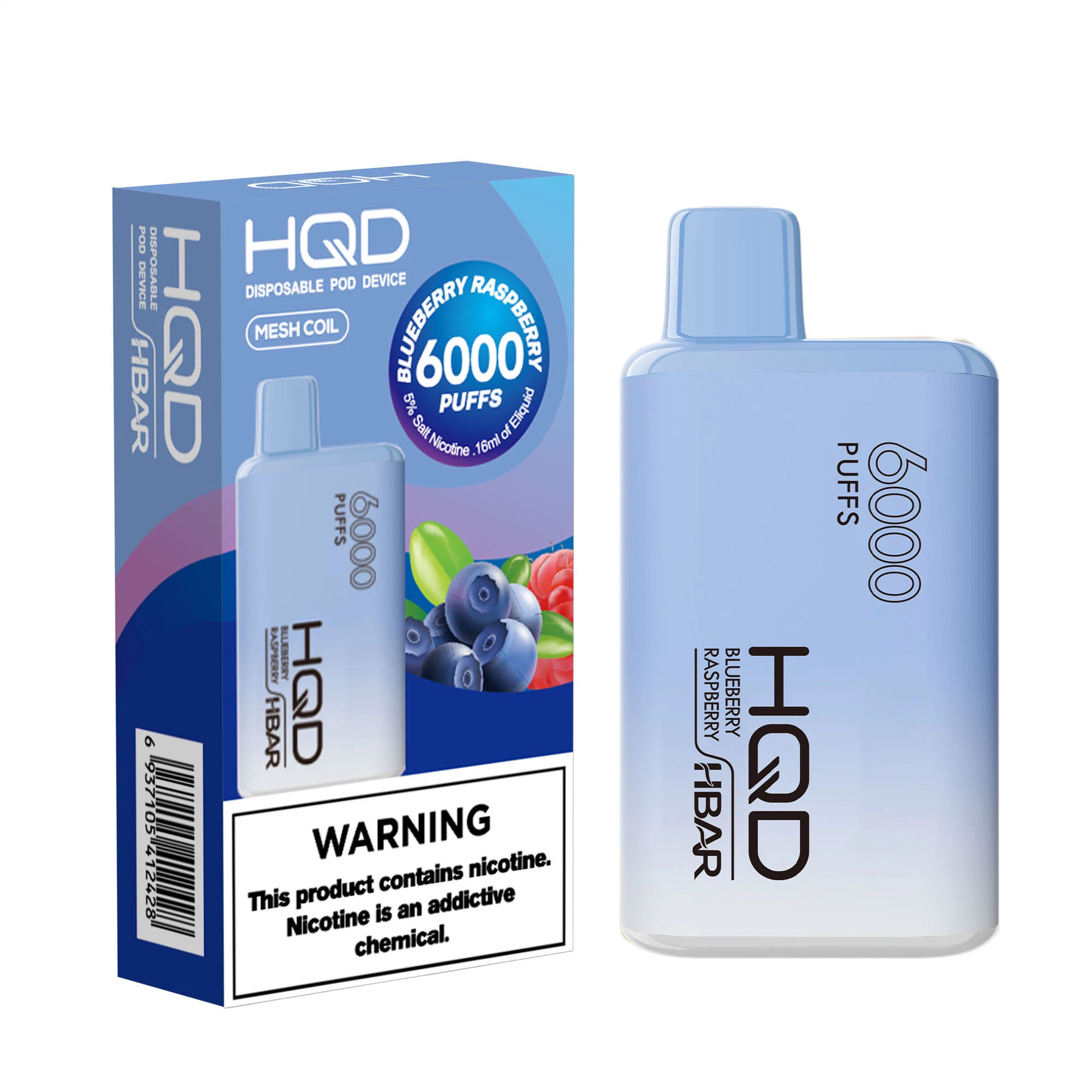 Hqd 6000одноразовые Vapes puffs Hbar аккумулятор высокого класса электронных сигарет
