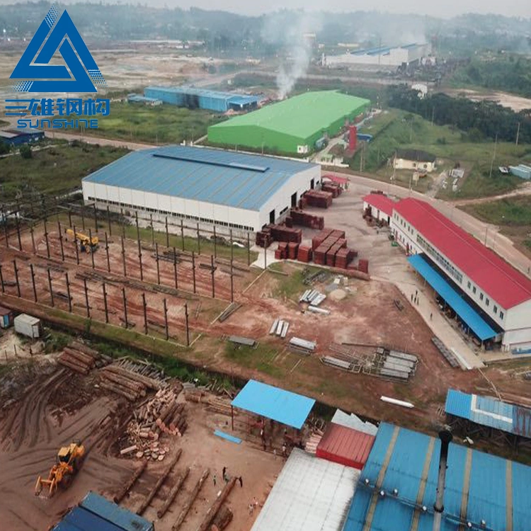 Structural Steel Warehouse with Purlin Steel Beam for Gabon