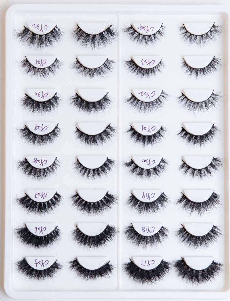 Faux Mink False Eyelashes Wholesale/Supplier Full Strip Vegan Coler Eye Lashes