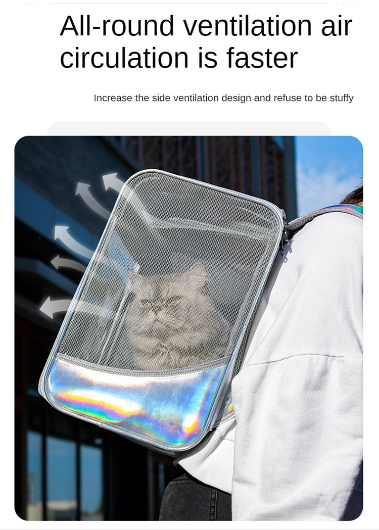 Prix usine Sac à dos pour animaux de compagnie extérieur sac de transport transparent pour astronaute Sac à dos pour chien mou et chat sac à dos pour animaux