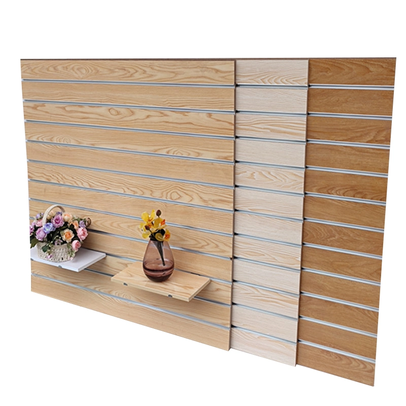 Präzise Schlitzwand Melamin MDF Slatwall Panel für Display-Ständer