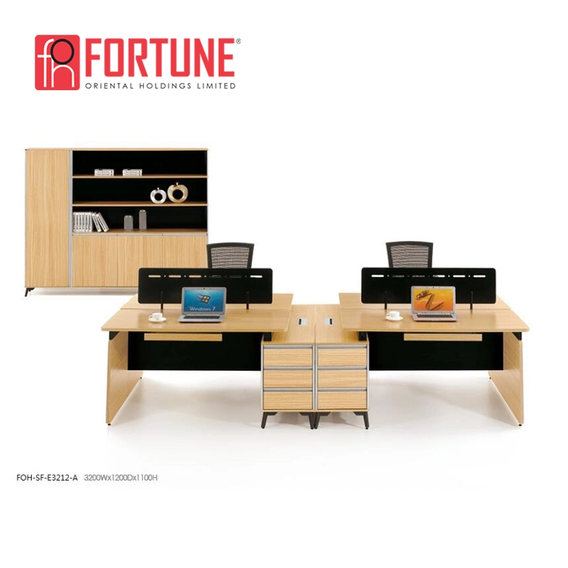 Modern Wood 3 Person Office Workstation/Office Furniture Modular (FOH-SF-E1614)