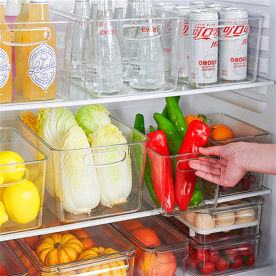 Transparent Kitchen Drawer Fridge Storage Box Refrigerator Storage Container for Food Fruit Vegetable Drink