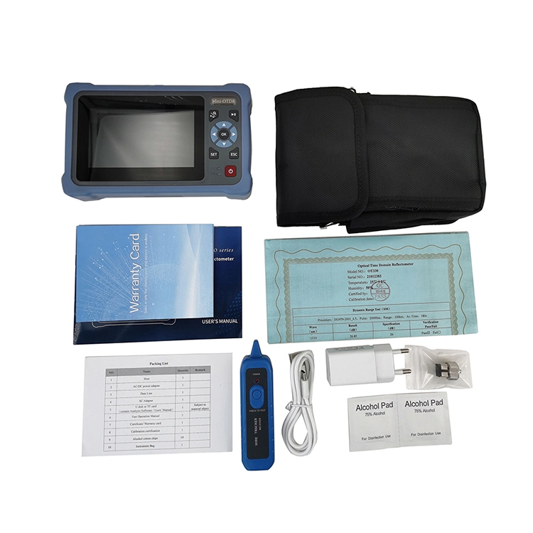 Fiber Optic Tool Kit OTDR Zeitbereichsreflektometer TFT 12 In 1 Mini OTDR