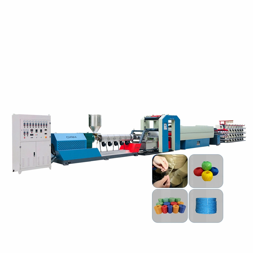 PP Cable Filler Yarn Extrusion Line Polypropylene Split Film Raffia Yarn Making Extruding Machine