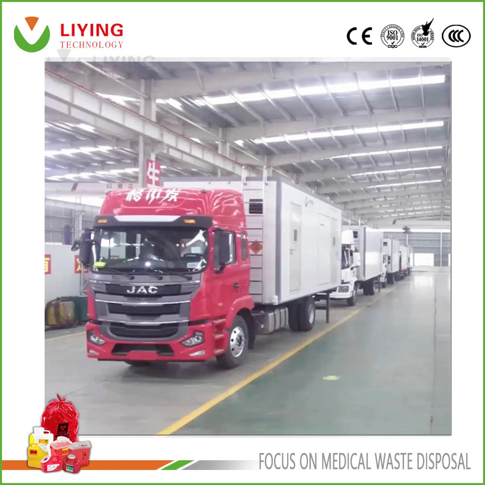 Truck Mounted Clinical Medical Waste Healthcare Clinic on-Site Microwave Steam Treatment Sterilizer