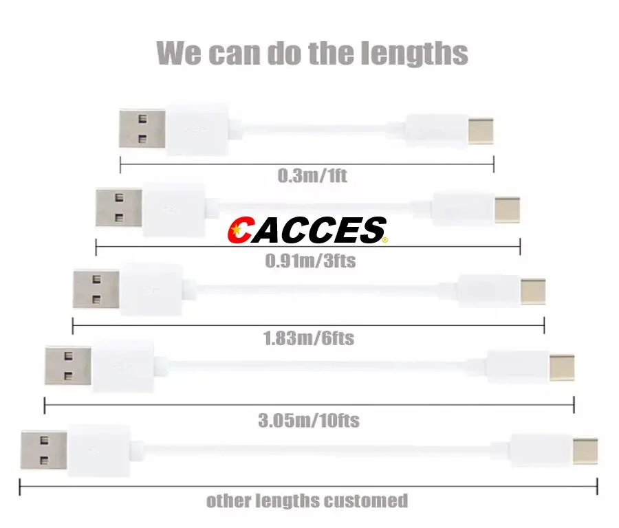 câble de données USB de type C authentique,Android Auto le câble USB C 2A La charge rapide et de synchronisation de données, USB A à C Chargeur USB Câble pour les téléphones,Banques d'alimentation, les ordinateurs portables de type C