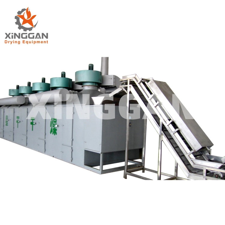 Continuous Mesh Multi-Layer Belt Drying Dryer Machine for Dehydrated Vegetables, Pellet Feed, Monosodium Glutamate, Desiccated Coconut, Synthetic Fiber, Corn