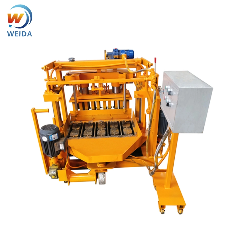 China Cement Concrete Stone Paving Mobile Brick Making Machine