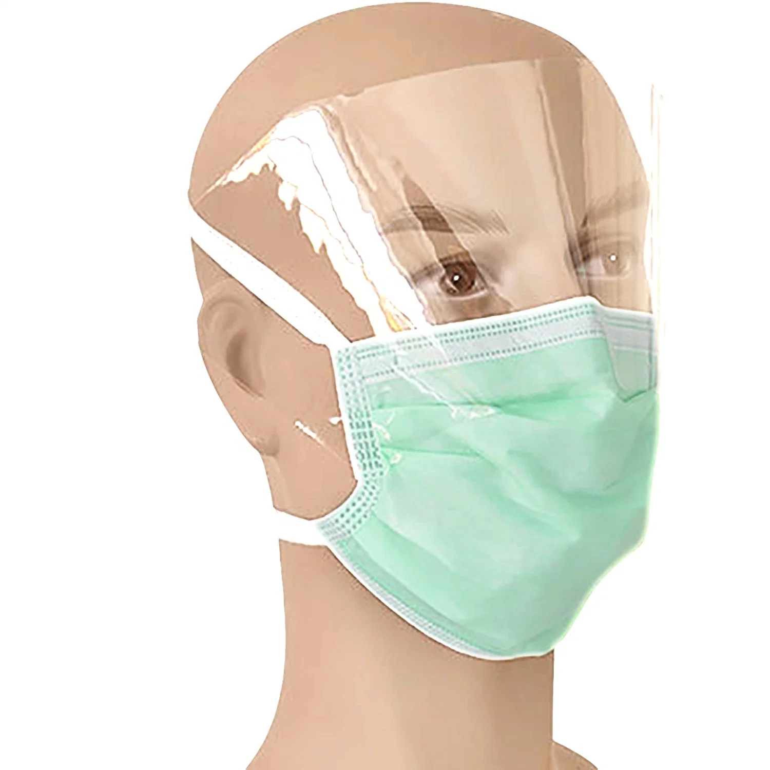 Disposable Nonwoven Super Safe PP Ce Bfe95 Bfe99 ISO 13485 Kids Children 3ply Medical Doctor Surgeon Surgical Hospital Face Mask with Earloops Eyeshield Shield