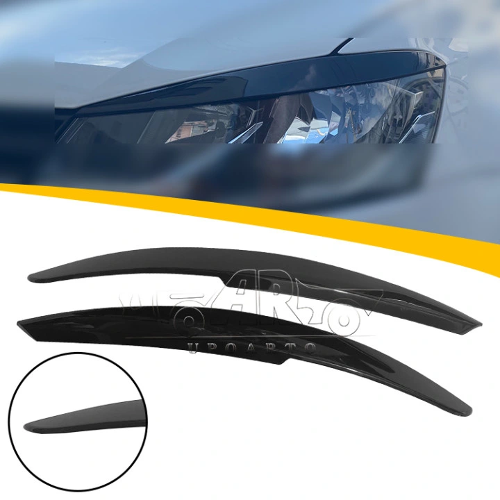 Sample Customization Carbon Fiber Front Headlight Lamp Eyebrow Eyelid for VW Volkswagen Polo Mk5 2011-2018