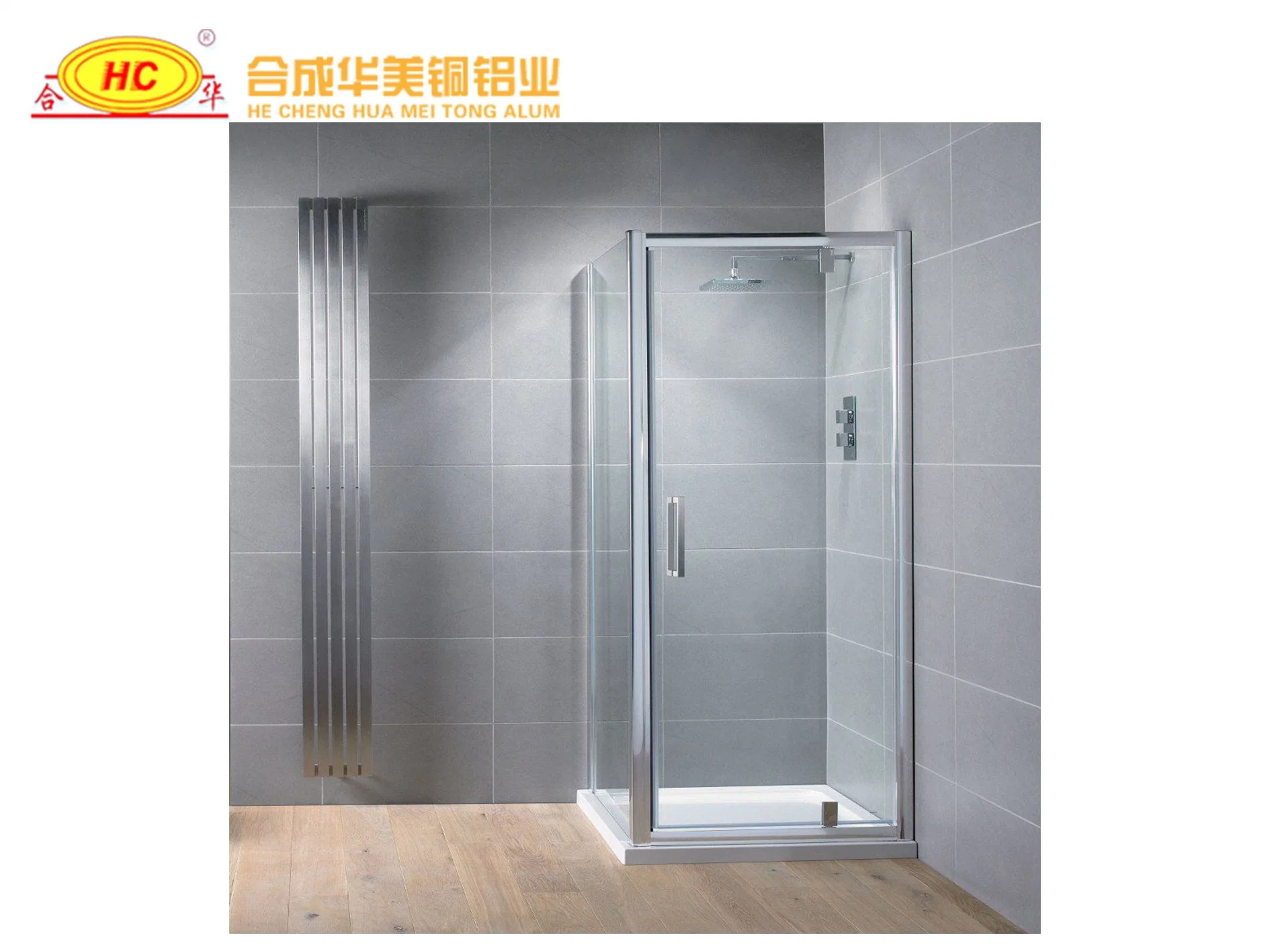 precio de fábrica del proveedor de la esquina de aluminio de China la puerta del baño ducha del sistema de alojamiento