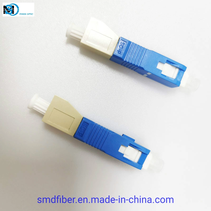 Sc Sinlgemode to LC Multimode Fiber Optic Hybrid Optical Attenuator Converter