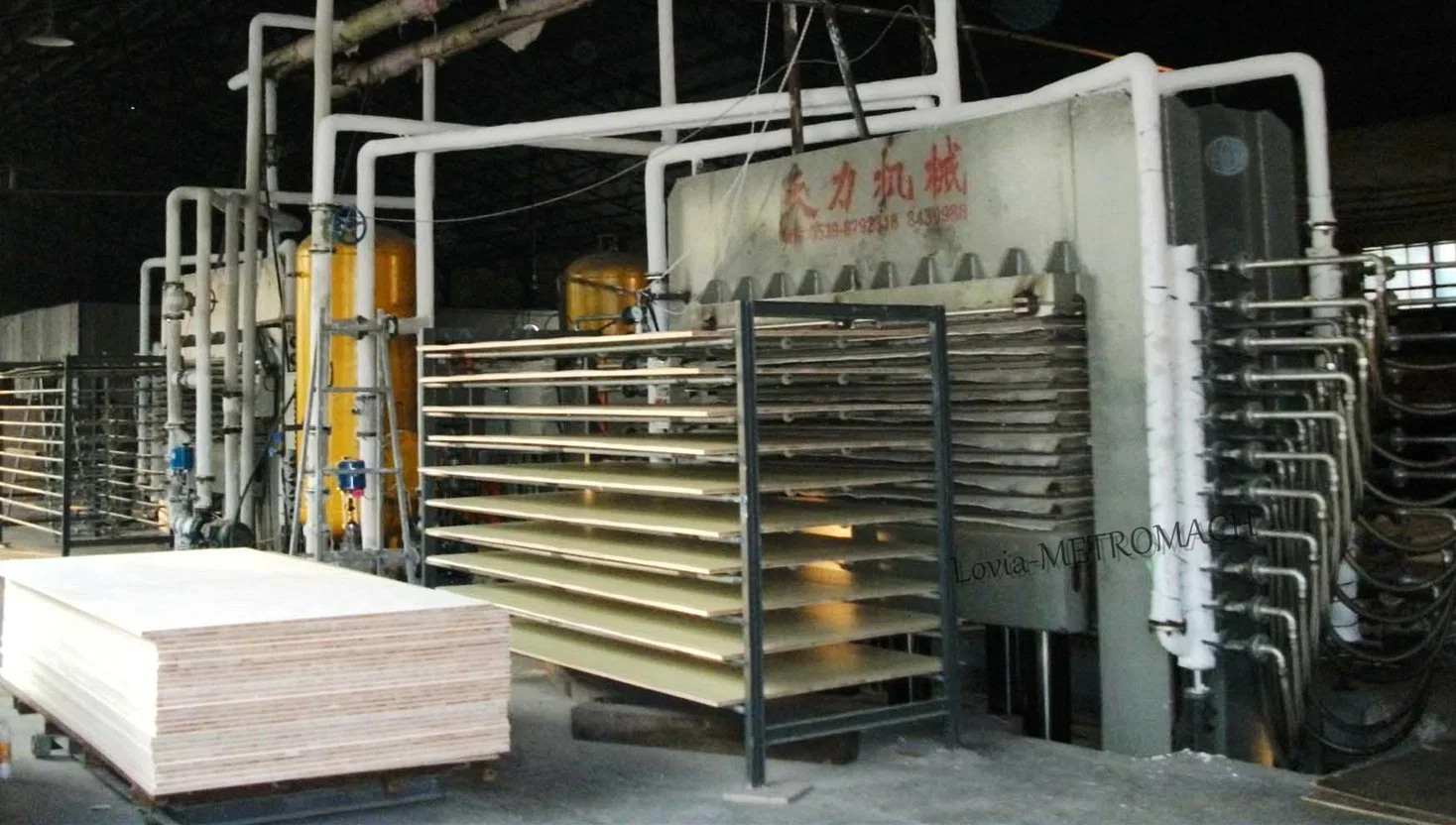 Decorative Veneer Laminating Hot Press Melamine Paper Laminating Hot Press Machine