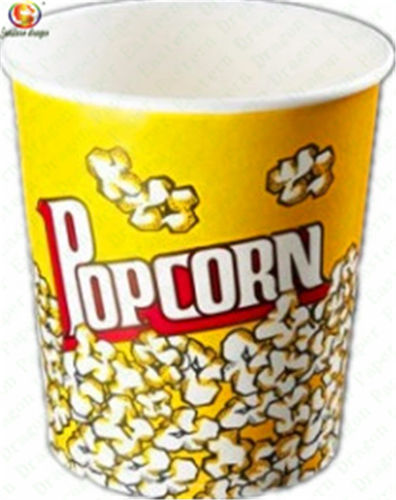 Custom Printed Disposable Packaging Popcorn Paper Cup for Sale