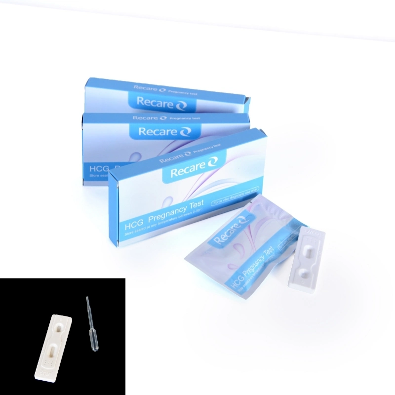 China OEM Diagnostic Early HCG Test Device Rapido Embarazo Recare Cassette Pregnancy Rapid Test