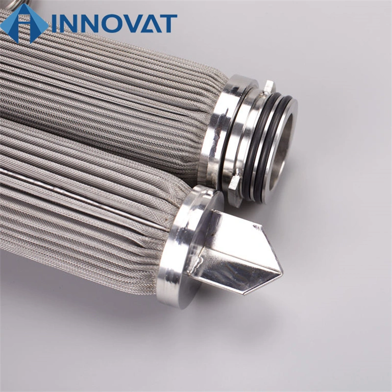 5 10 15 20 Micron 304 316 Stainless Steel Woven Wire Mesh Polymer Pleated Filter Cartridge for Medical Treatment