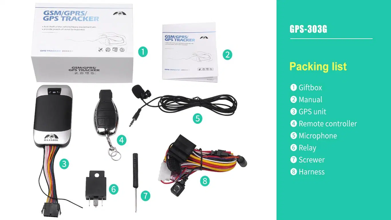 Hot GPS Tracker with Positioning and Management Remotely Function Coban Car GPS Tracker 303G