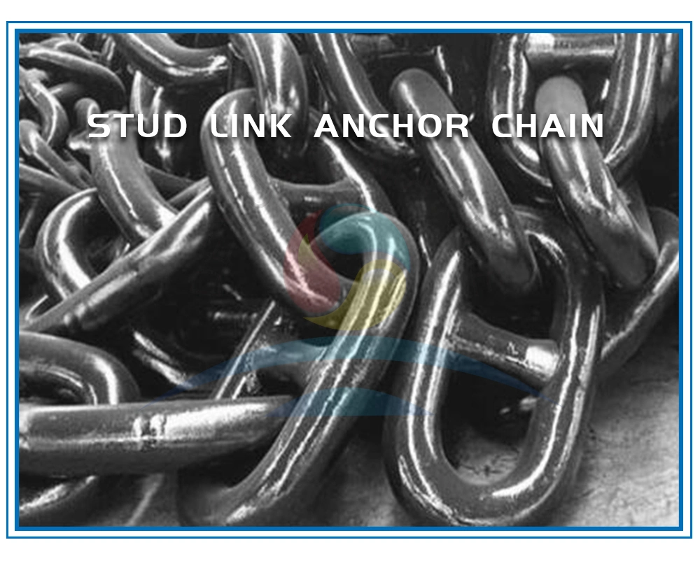 Marine Black Painted Studlink Anchor Chain