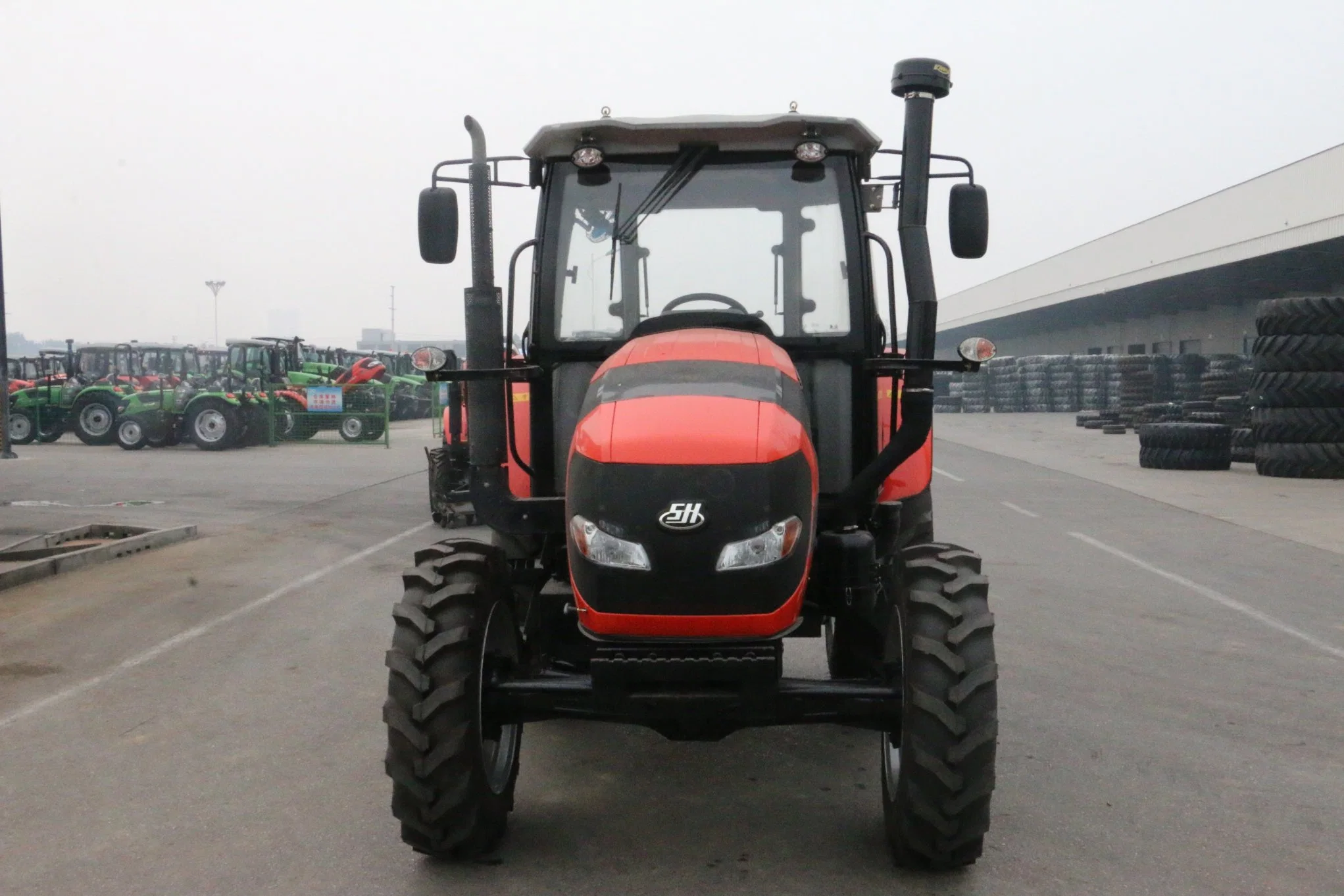 Caibn 90HP Manufacturer Supply High Quality Low Price Chinese Tractor Agricola for Farm Agriculture Machine 4WD Farmlead Brand Tractor by Deutz-Fahr
