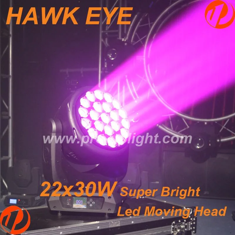 Hawk Eye 22X30W RGBW 4in1 B-Eye Zoom Wash LED Moving Head